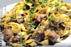 Pappardelle con setas porcini