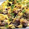 Pappardelle con setas porcini